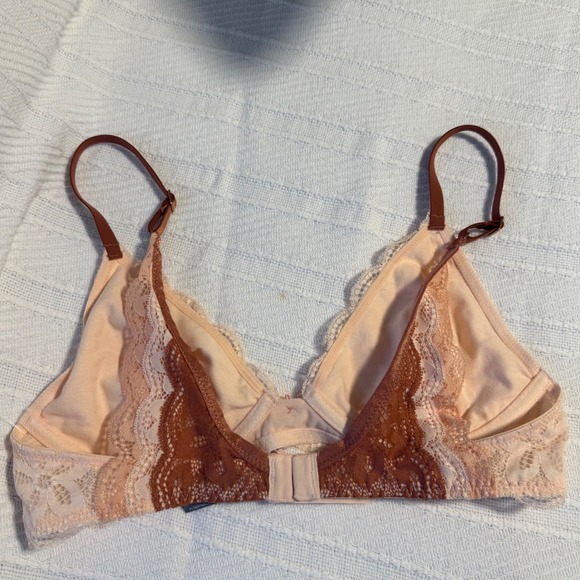aerie Other - NWT Aerie by American Eagle Lace Bra neutral Color Block Happy 34C
